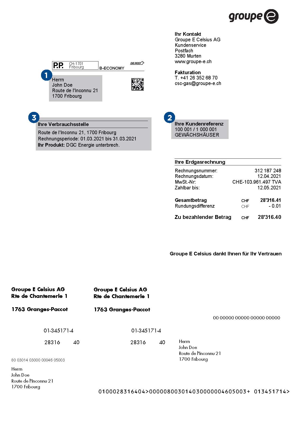 Rechnung - Seite 1