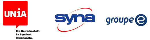 Logo Unia - Syna - Groupe E
