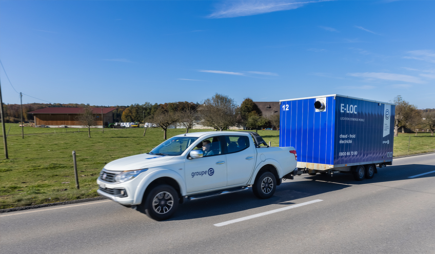 solution temporaire de chauffage proposée par Groupe E