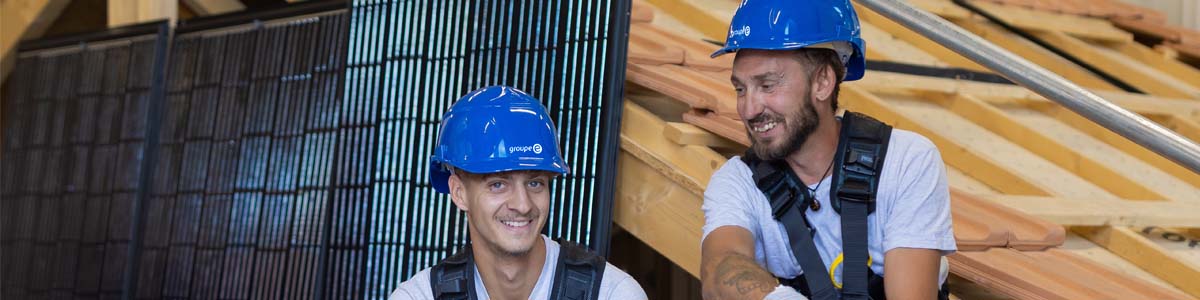 collaborateurs de Groupe E heureux