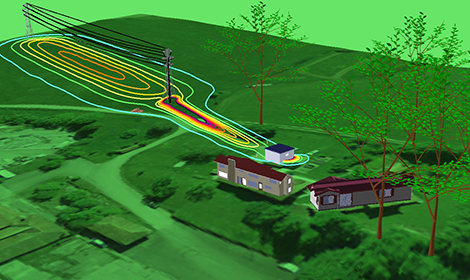 mesures, simulations, blindage des champs électromagnétiques