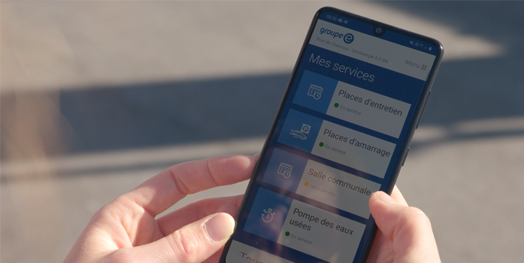 Gestion des services avec un smartphone