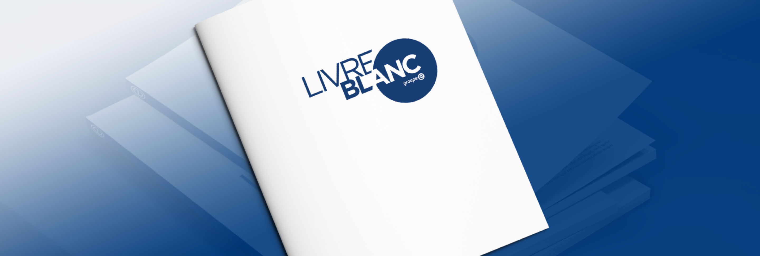 Mockup d'un livre blanc de Groupe E
