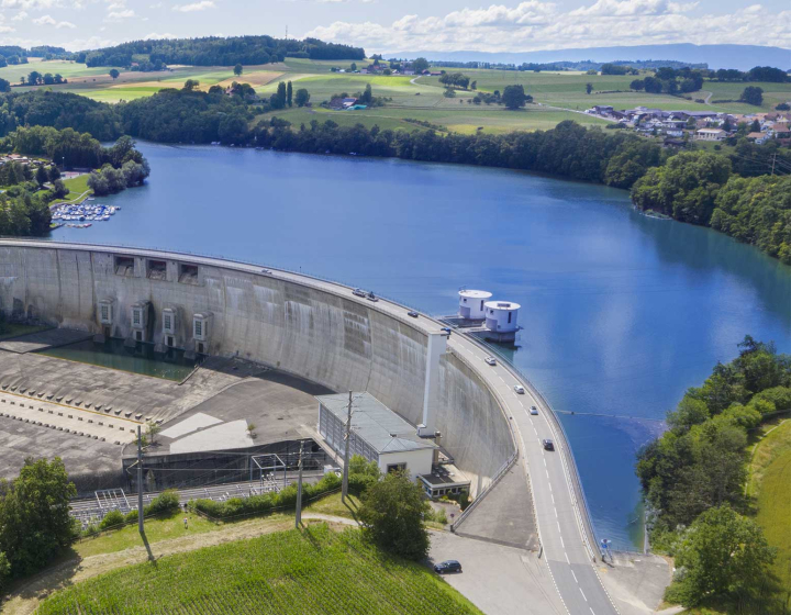 Barrage de Schiffenen exploité par Groupe E