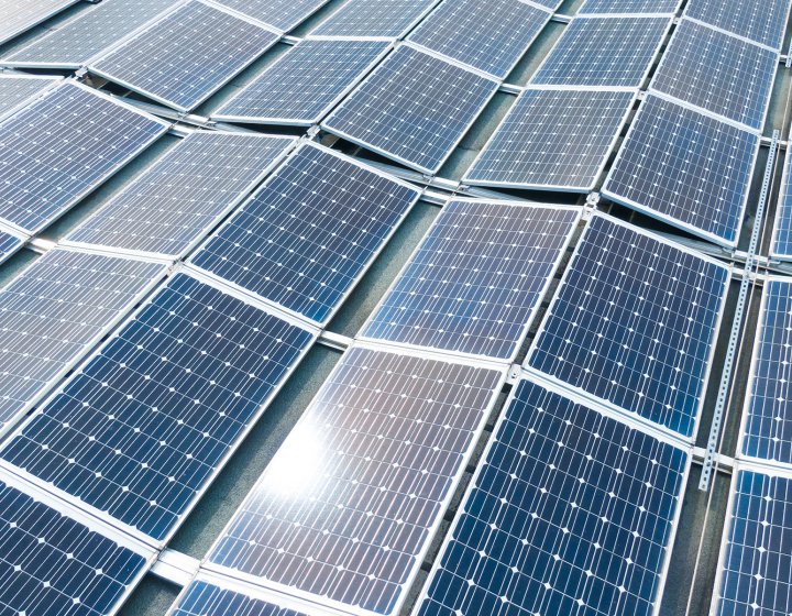 Panneaux photovoltaïque appartenant à Groupe E