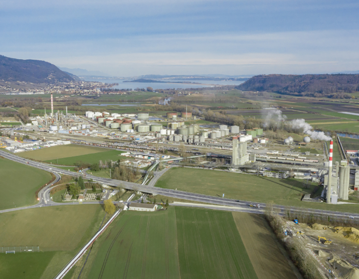 Luftaufnahme der Region Corneau