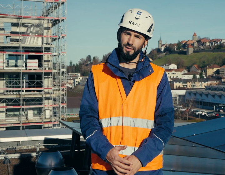 Photo d'une personne de Groupe E travaillant sur un chantier