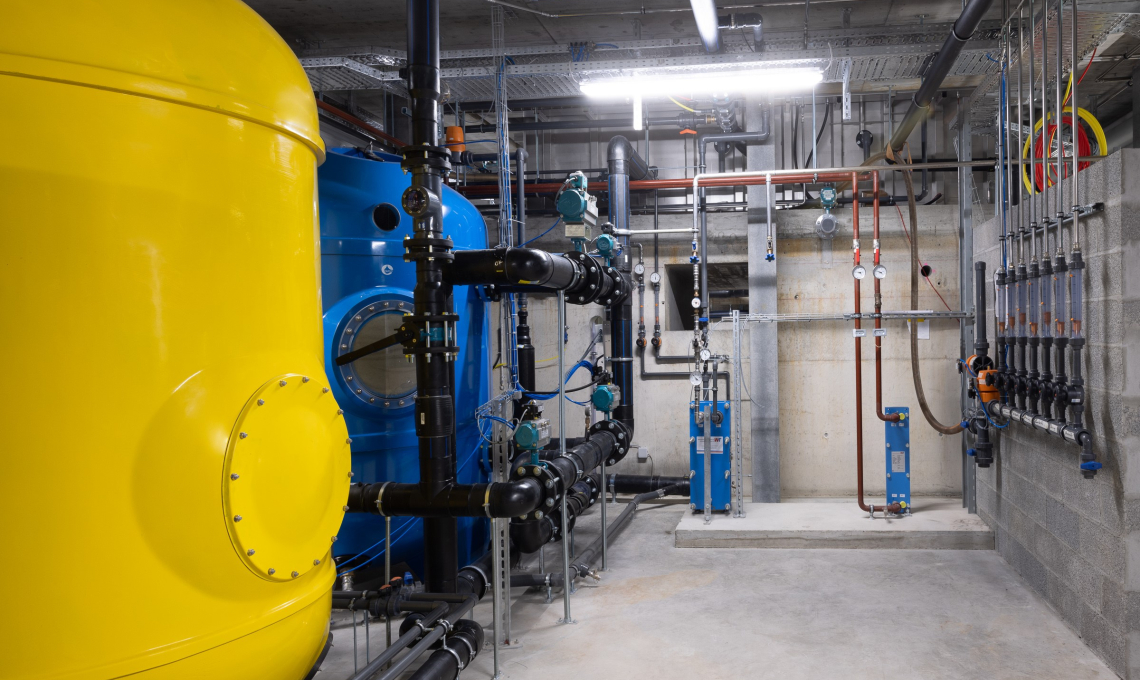 Marly Schwimmbadwasseraufbereitungsanlage von Groupe E