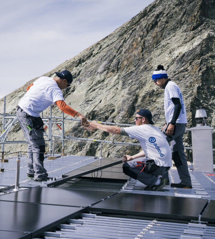 Cabane de Tracuit, le chantier avance