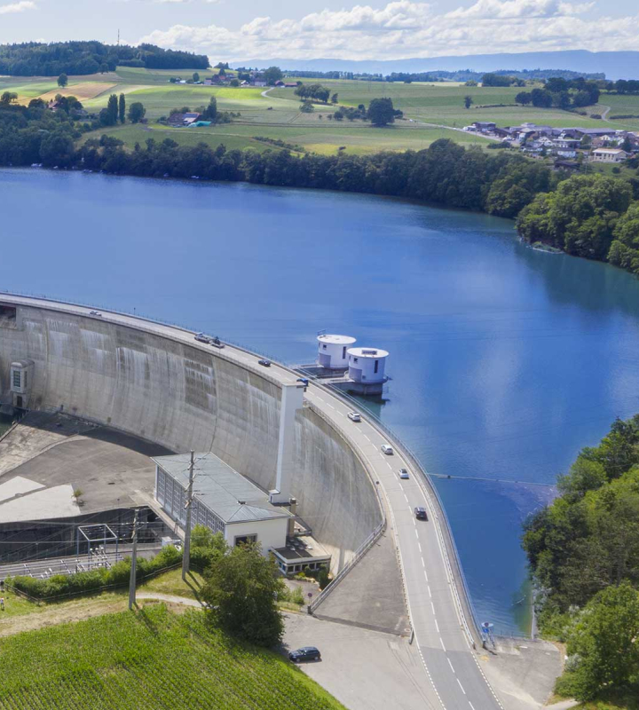 Barrage de Schiffenen exploité par Groupe E