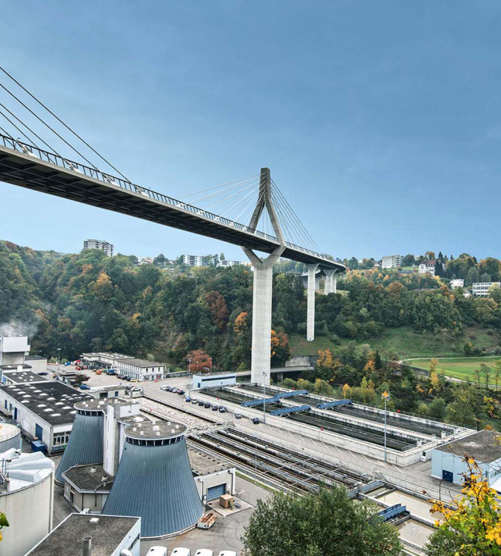 Pont de la Poya et centrale biogaz