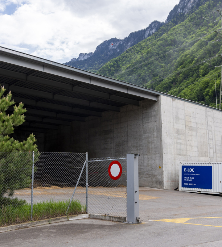 Centrale de chauffe de Villeneuve, exploitée par Groupe E
