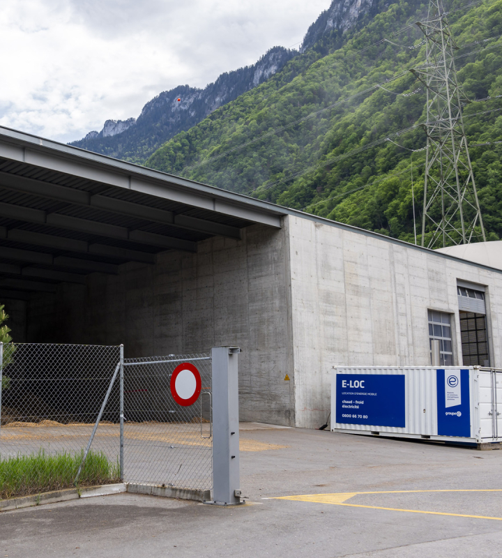 Heizzentrale Villeneuve, betrieben von Groupe E