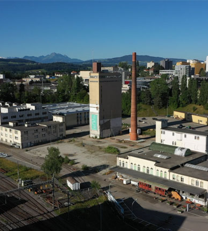 Groupe E a proposé et réalisé le concept énergétique du site de blueFactory au coeur de Fribourg