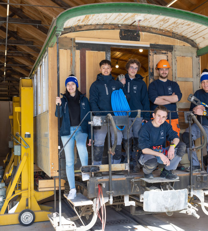 Projet GFM Montbovon avec les apprentis de Groupe E