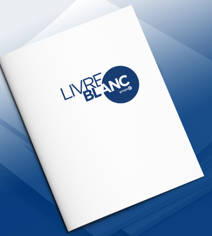 Mockup d'un livre blanc de Groupe E