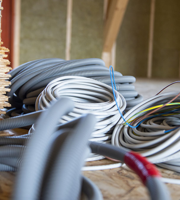 Installations électriques déposées au sol