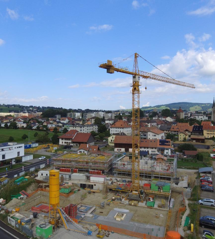 Chantier à la Tour-de-Trême