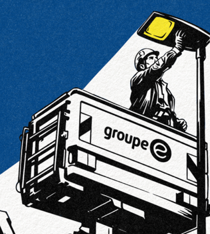 Abbildung eines Elektrotechnikers