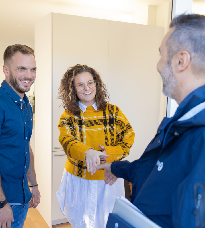 clients de Groupe E qui sont ravis d'être accompagnés dans leur projet de rénovation