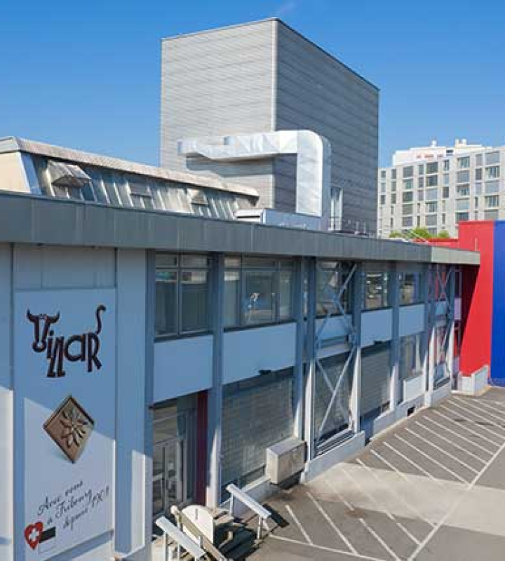Gebäude der Schokoladenfabrik Villars