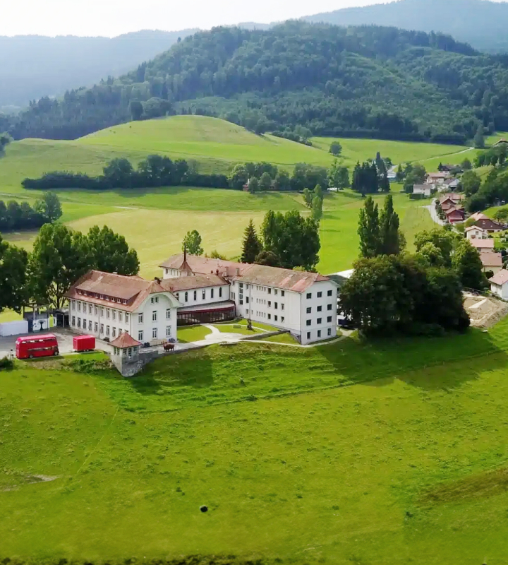 Luftbild des Institut des Peupliers in Le Mouret