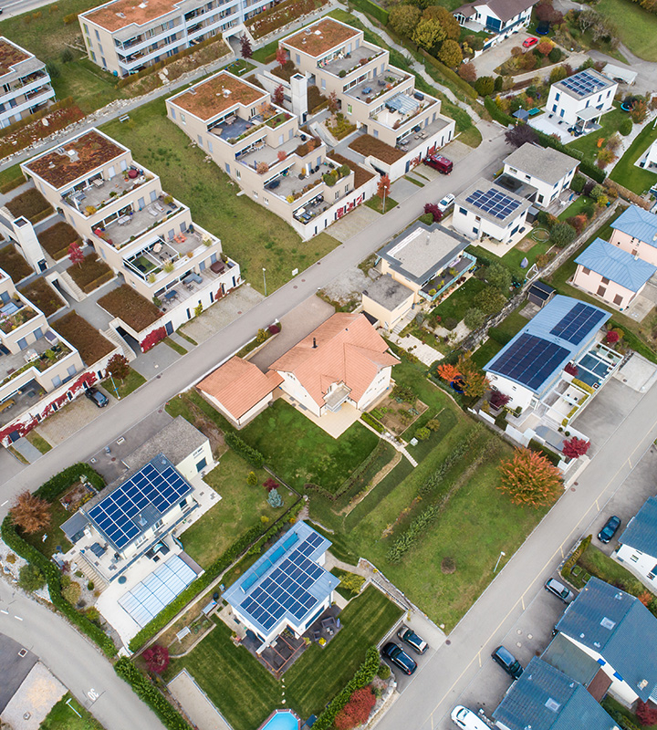 Village de Neyruz vu du ciel
