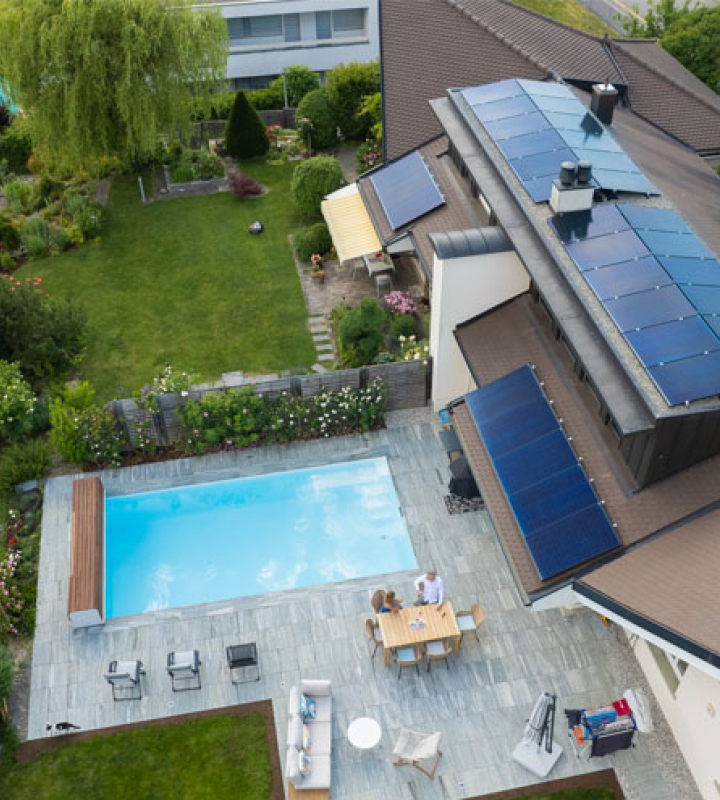 Panneaux solaires en toiture
