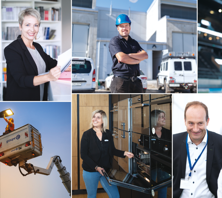les collaborateurs de Groupe E