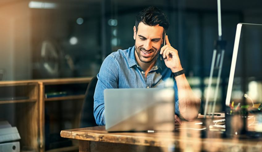 Client profitant de la téléphonie installée par Groupe E.