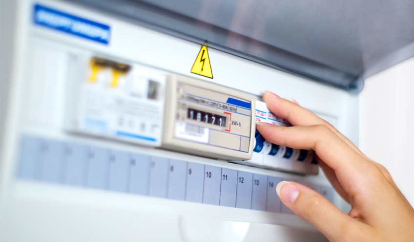Compteur d'électricité raccordement réseau Groupe E