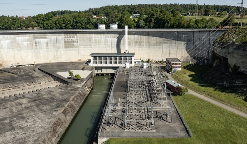 Groupe E exploite le barrage de Schiffenen, dans le canton de Fribourg