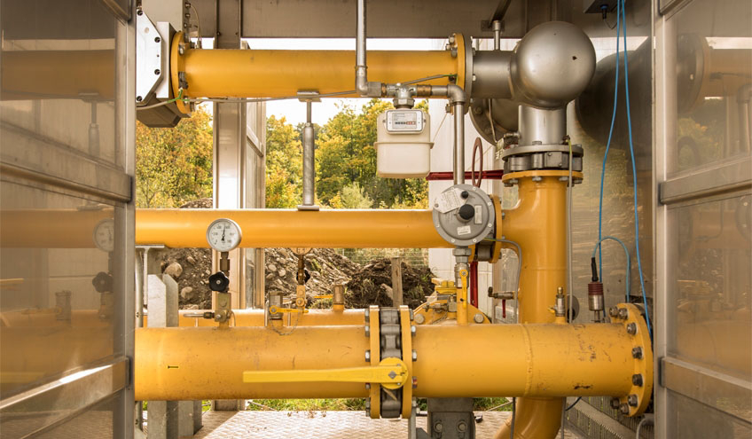 installation au gaz naturel raccordée au réseau de Groupe E