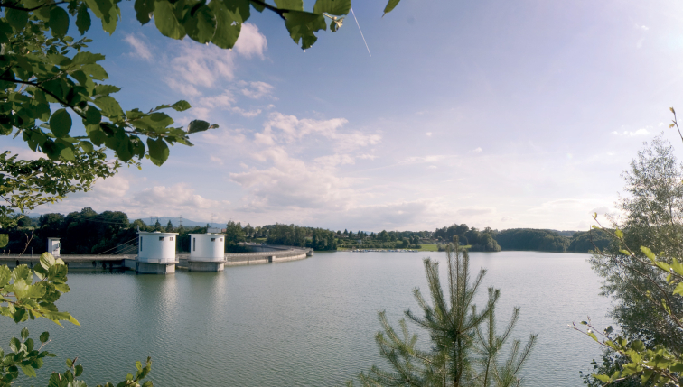 Vue du lac de Schiffenen