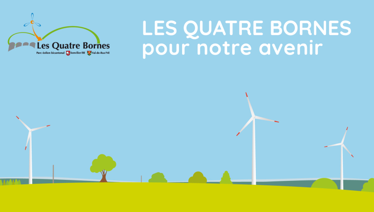 Illustration zur Abstimmung über den Windpark Les Quatre Bornes