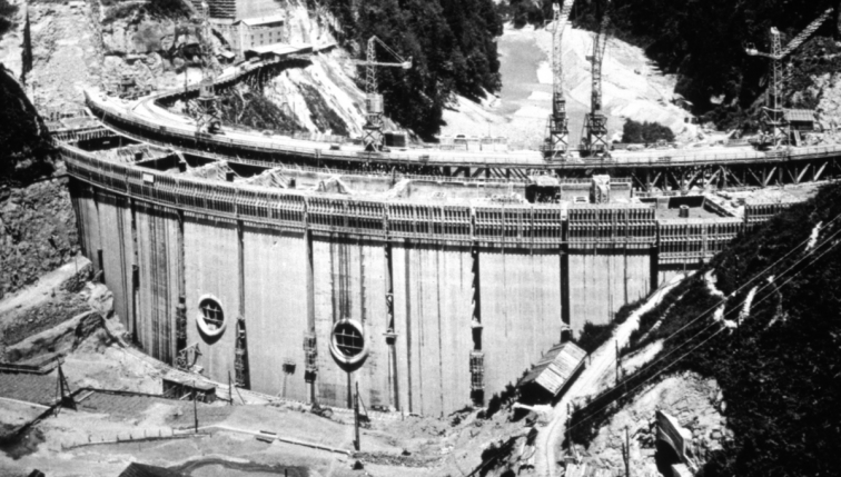 Le barrage de Rossens, à l’origine du lac de la Gruyère 