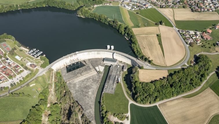 Barrage de Schiffenen exploité par Groupe E