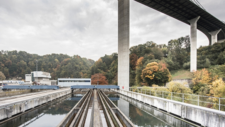 Centrale biogaz au pied du pont de la Poya