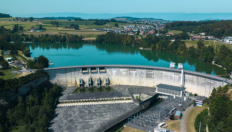 barrage de Schiffenen exploité par Groupe E