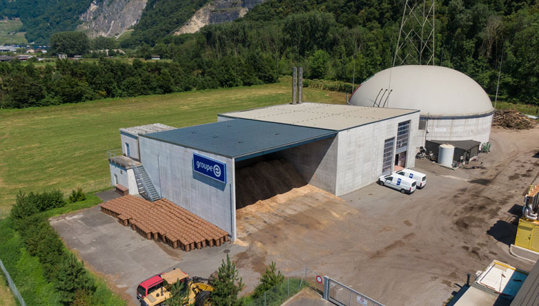 eine Fernheizung in Villeneuve, die von Groupe E realisiert wurde