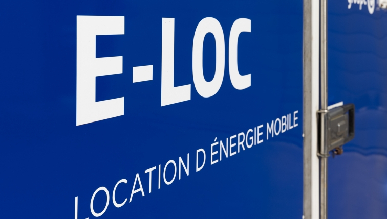 Chaufferie mobile de Groupe E, appelée E-LOC