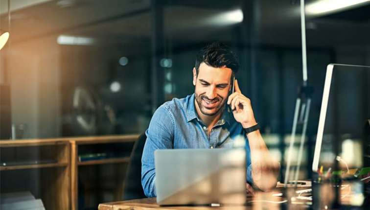 Client profitant de la téléphonie installée par Groupe E