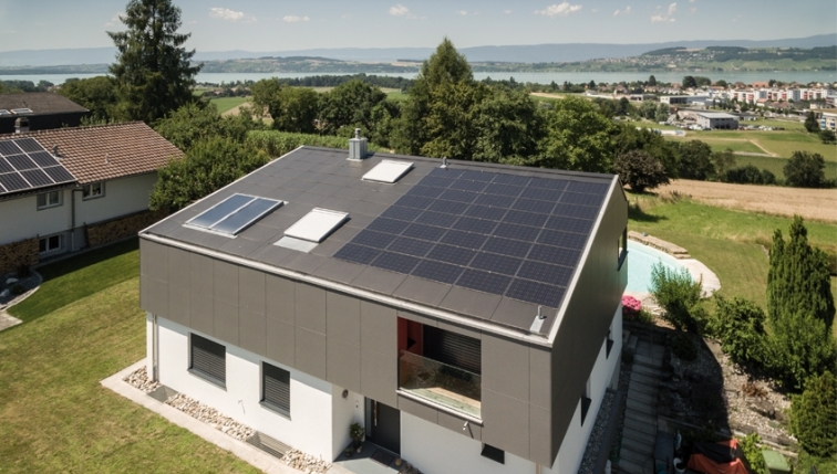 Une installation solaire photovoltaïque 