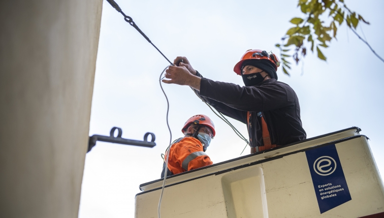 Réseau électricité Cornaux