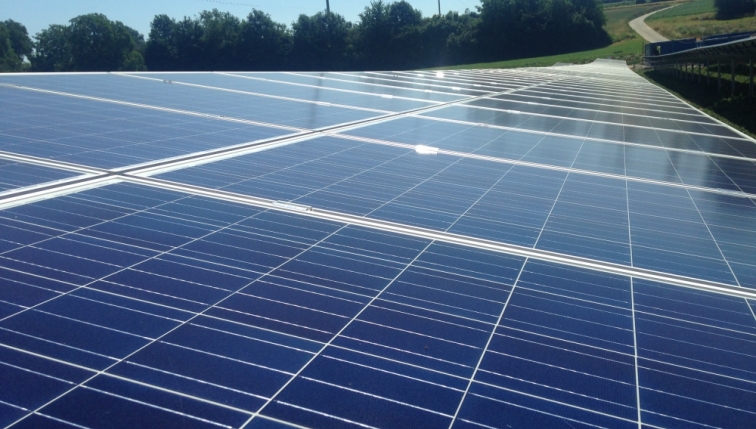 Umweltfreundliche Energie dank Solarpark "La Boverie"