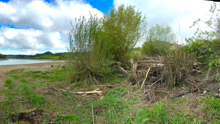 Des abris naturels pour valoriser des bois échoués sur les rives du lac de la Gruyère