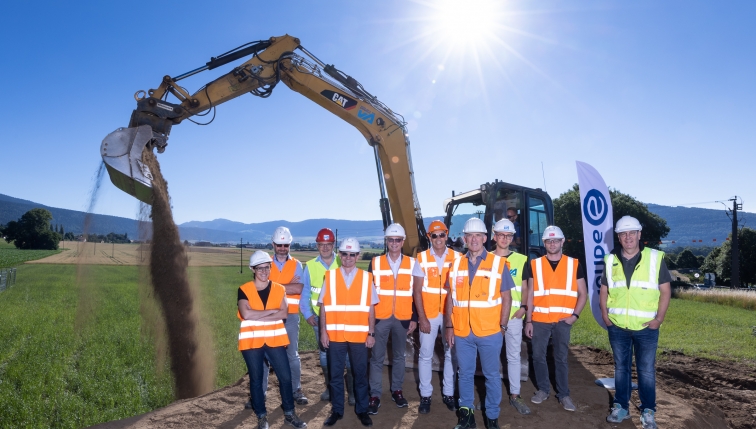 Groupe E beginnt Bauarbeiten am neuen Standort in Neuenburg