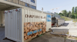 Chaufferie mobile à pellets