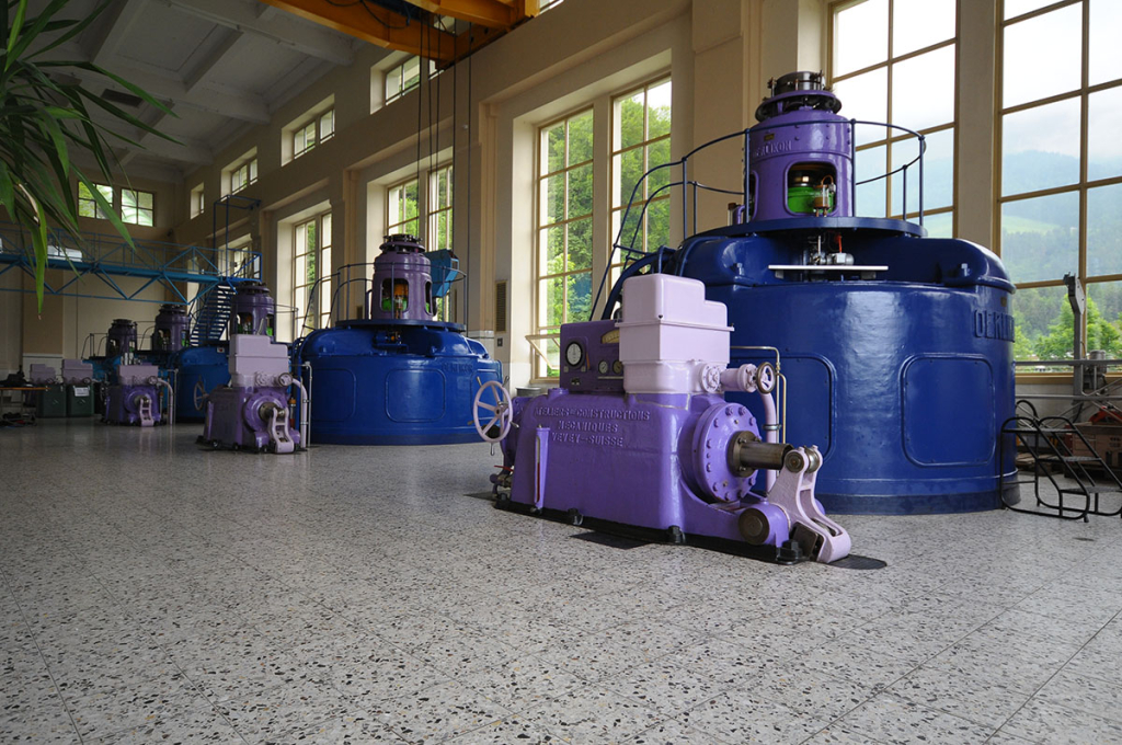 Intérieur de la centrale de Broc