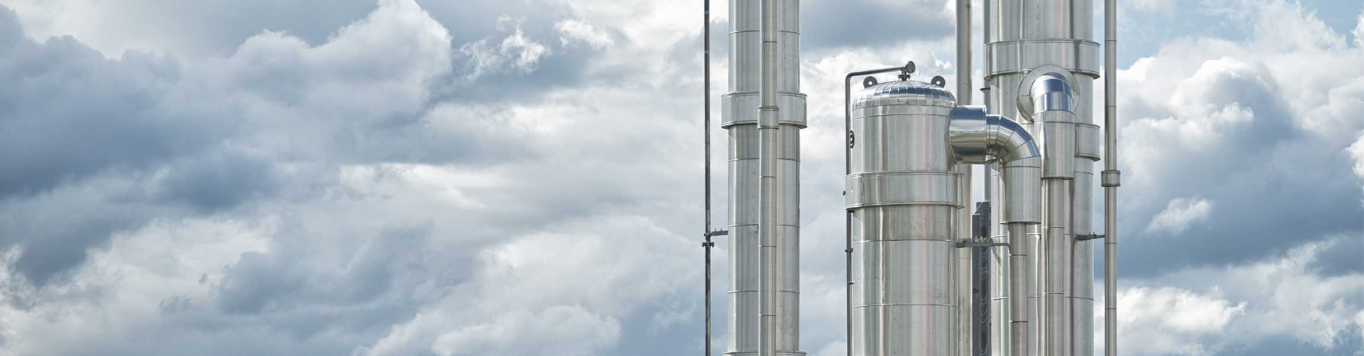 Cheminée d'une centrale de production thermique